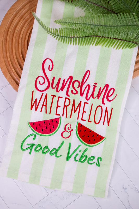 Watermelon & Good Vibes Kitchen Towel