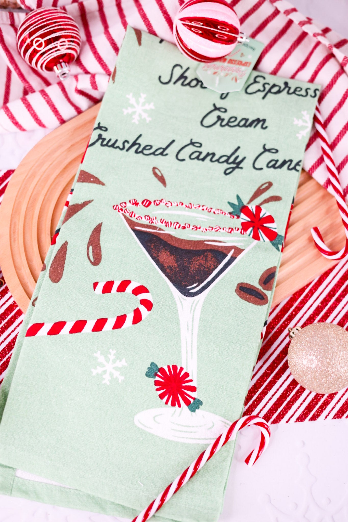 Peppermint Espresso Martini Dish Towel