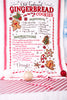 Gingerbread Cookie Recipe Dish Towel