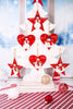 Hearts & Stars Christmas Snowman Ornaments (6 Styles)