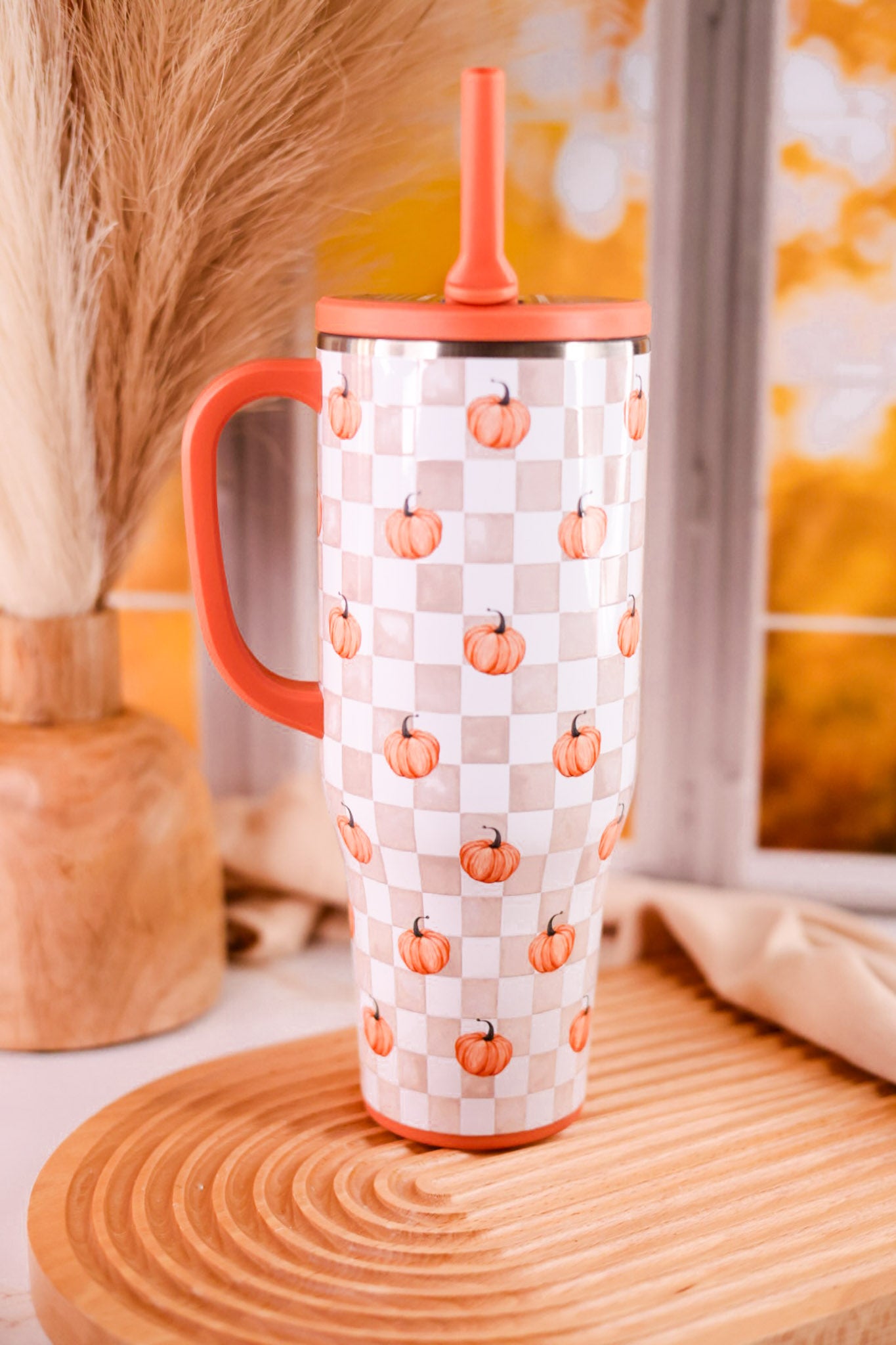 Pumpkin Check 40oz Mega Mug