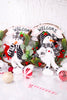 Snowflake Wishes Christmas Snowman Welcome Wreath (2 Styles)