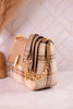 Plaid Shoulder Bag With Adjustable Chain Strap