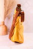 Two-Tone Faux Leather Hobo Bag