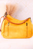 Two-Tone Faux Leather Hobo Bag