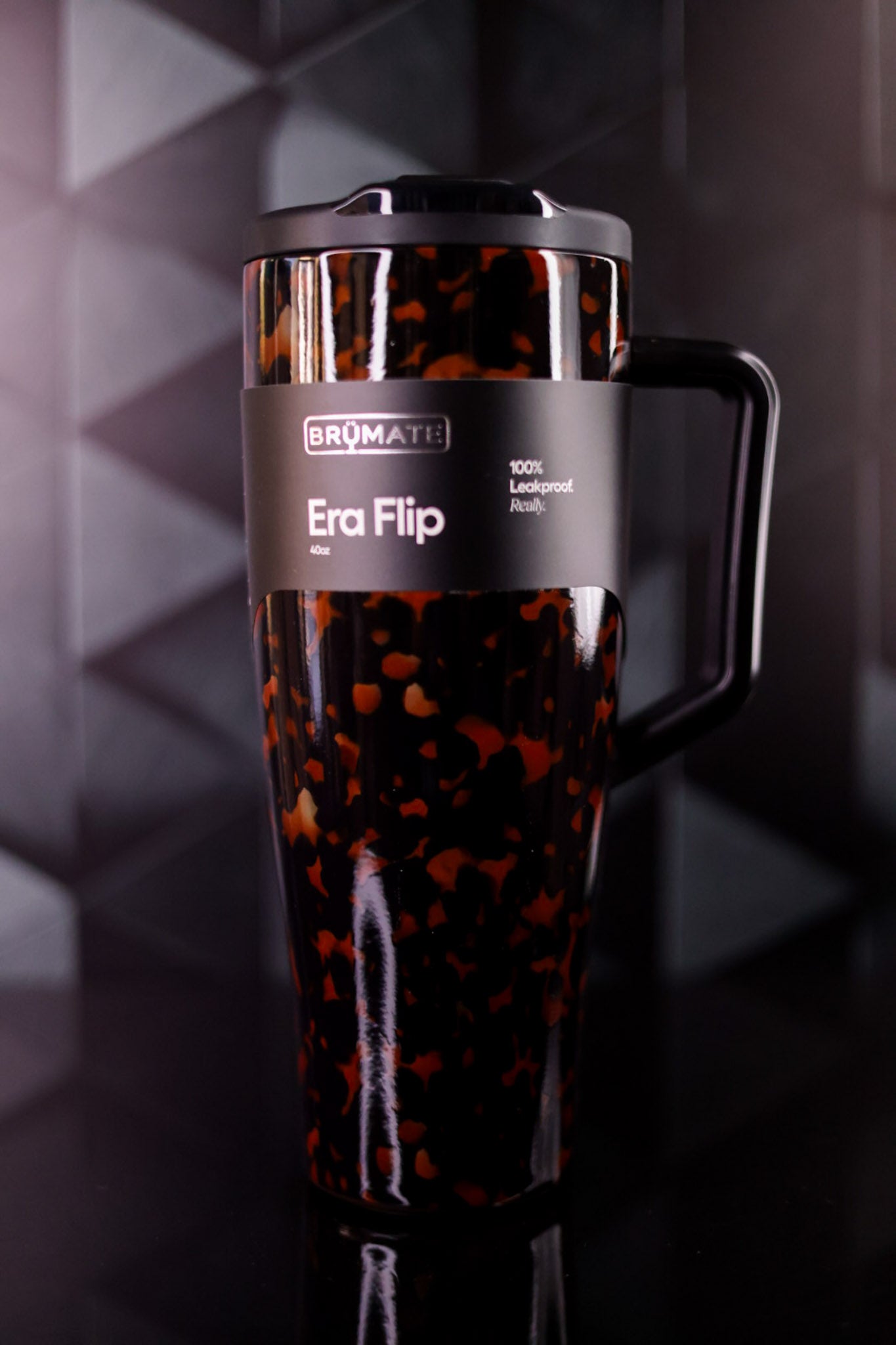 Brumate Tortoiseshell 40oz Era Flip Tumbler