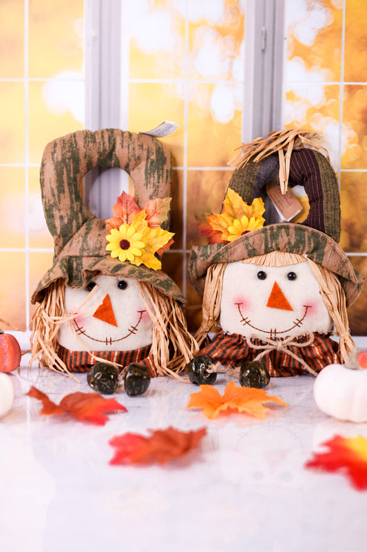 Sunflower Scarecrow Doorknob Hangers (2 Styles)