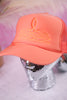 Coral Western Boot Stitch Trucker Hat