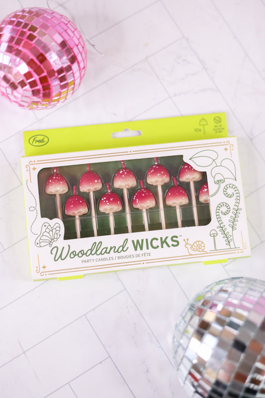 Woodland Mushroom Birthday Candles