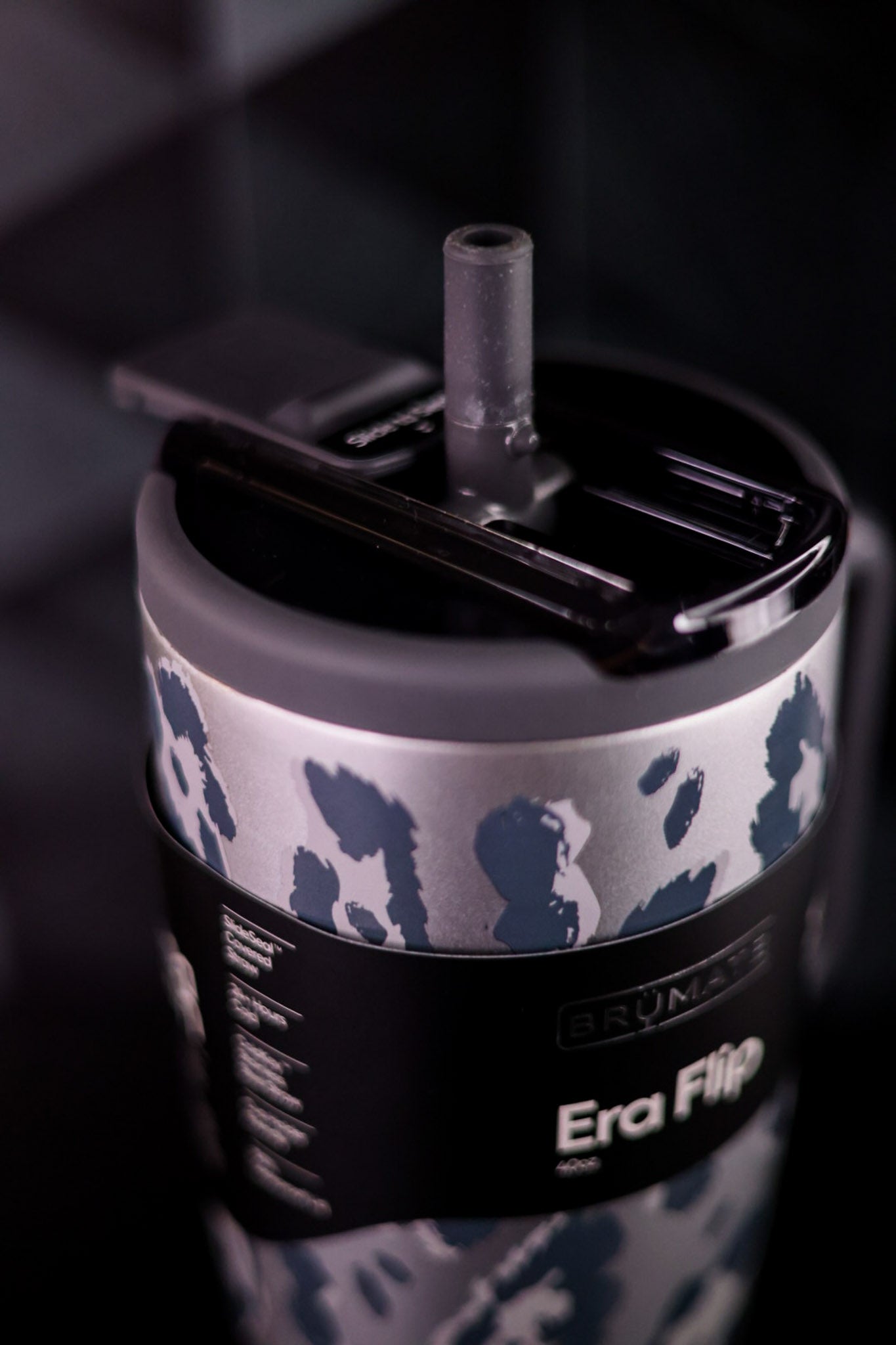 Brumate Metallic Leopard 40oz Era Flip Tumbler