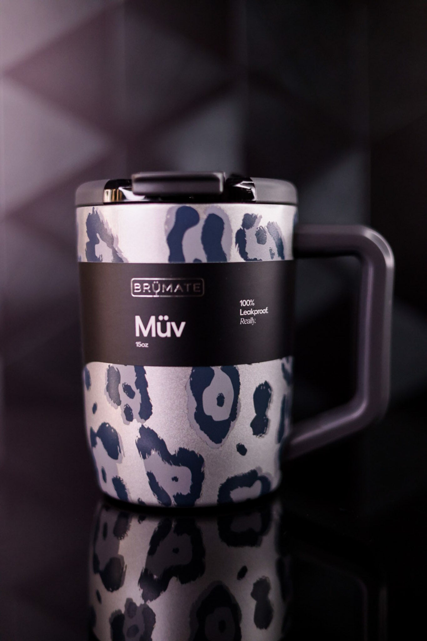 Brumate 15oz Metallic Leopard Müv Mug