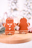 Reversible Chunky Wooden Gingerbread Girl Tabletop Decoration