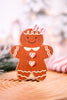 Reversible Chunky Wooden Gingerbread Girl Tabletop Decoration