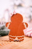 Reversible Chunky Wooden Gingerbread Girl Tabletop Decoration