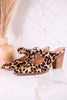 Knot Gonna Happen Leopard Velvet Mule Heels