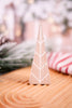 Reversible Chunky Wooden Winter Tree Table Top 5" Decoration