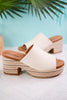 Totally Buggin' Ivory Platform Sandals