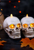 Set of 6 Floating Skull LED Candles