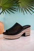 Totally Buggin Platform Sandals in Black