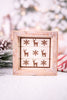 Wood Framed Gingerbread & Deer Framed Sign