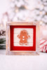 Wood Framed Gingerbread & Deer Framed Sign