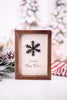 Frosty's Baby Picture Wooden Framed Snowflake Sign