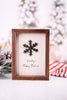 Frosty's Baby Picture Wooden Framed Snowflake Sign