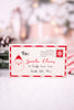 Reversible Chunky Wooden Letter To Santa Tabletop Decoration