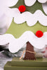 Wooden 12" Christmas Tree Cutout Table Top Decoration On Stand