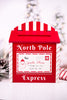 North Pole Express Wooden Letter's To Santa Mailbox