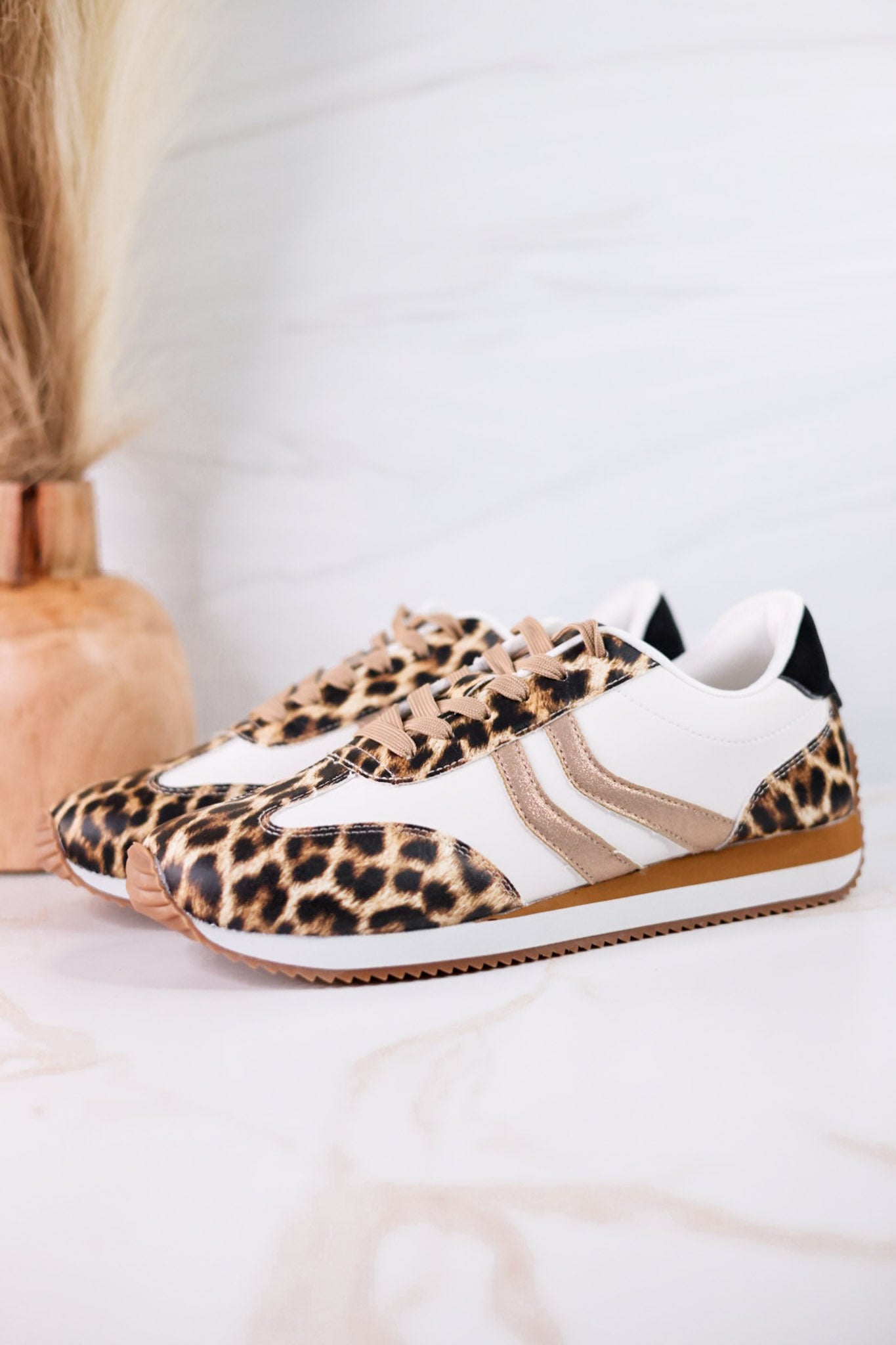 Kickoff Leopard Print Sneakers
