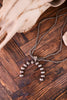 2 Layered Cowgirl Pearl Necklace with Horseshoe Pendant