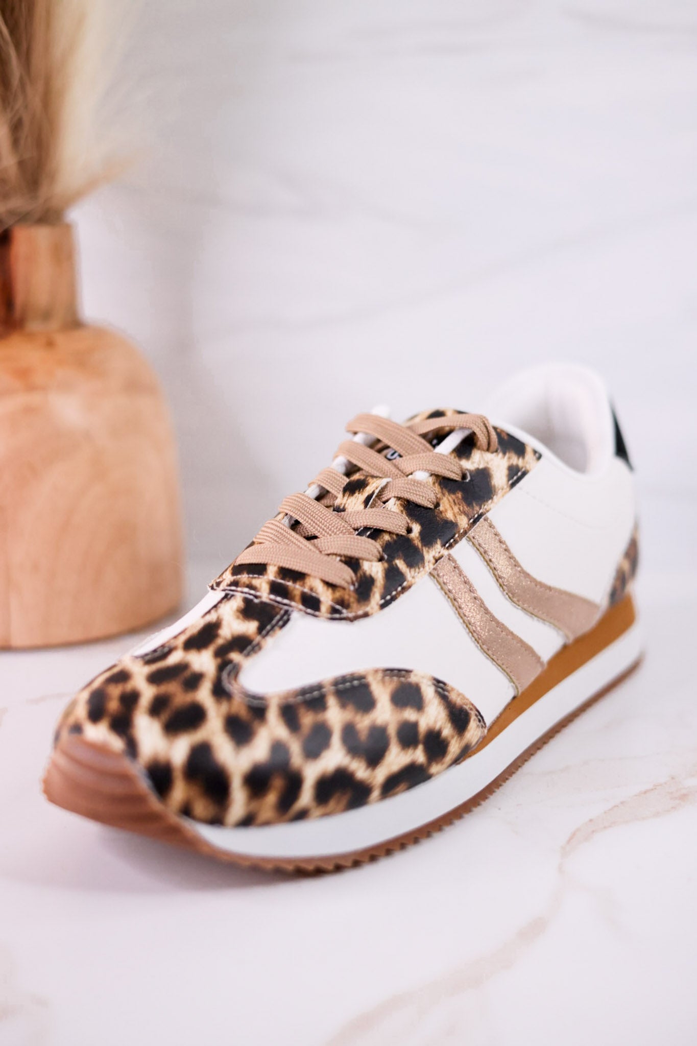 Kickoff Leopard Print Sneakers