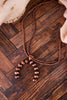 Cowgirl Pearl Copper Horseshoe Necklace