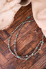 2 Layered Cowgirl Pearl and Turquoise Chip Necklace