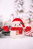 6" Chunky Wooden Snowman Sitter