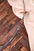 34" Beaded Necklace With Cowgirl Pearls and Turquoise Beads