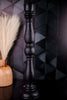 18.5" Black Wooden Taper Candle Holder