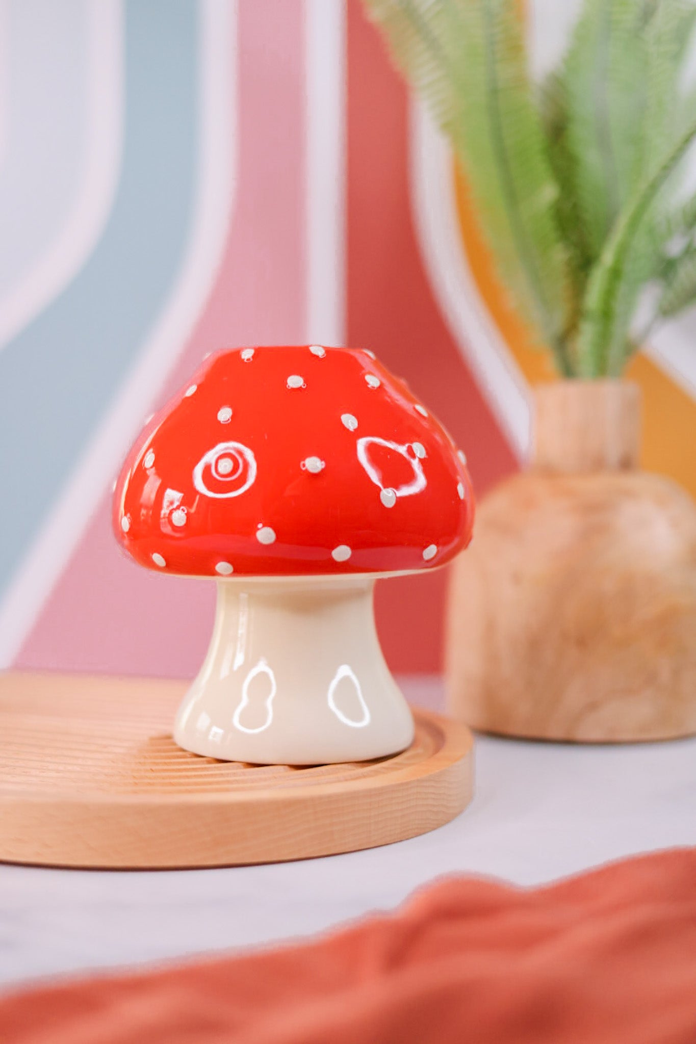 Ceramic Mushroom Vase