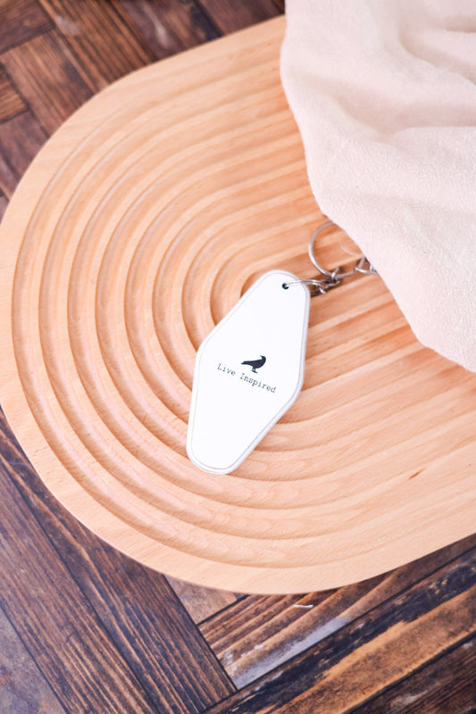Double Sided Wooden Keychain "Live Inspired" & "Still I Rise"