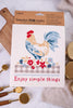 Countryside Rooster Swedish Dish Cloths (2pk)
