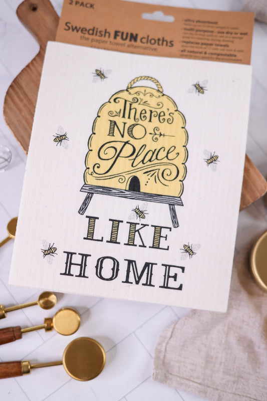 No Place Like Home Swedish Dish Cloths (2pk)