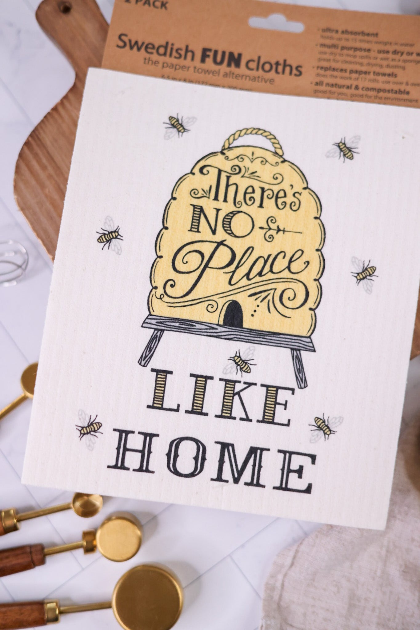 No Place Like Home Swedish Dish Cloths (2pk)
