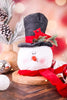 Top Hat And Cardinal Tree Topper Snowman Head