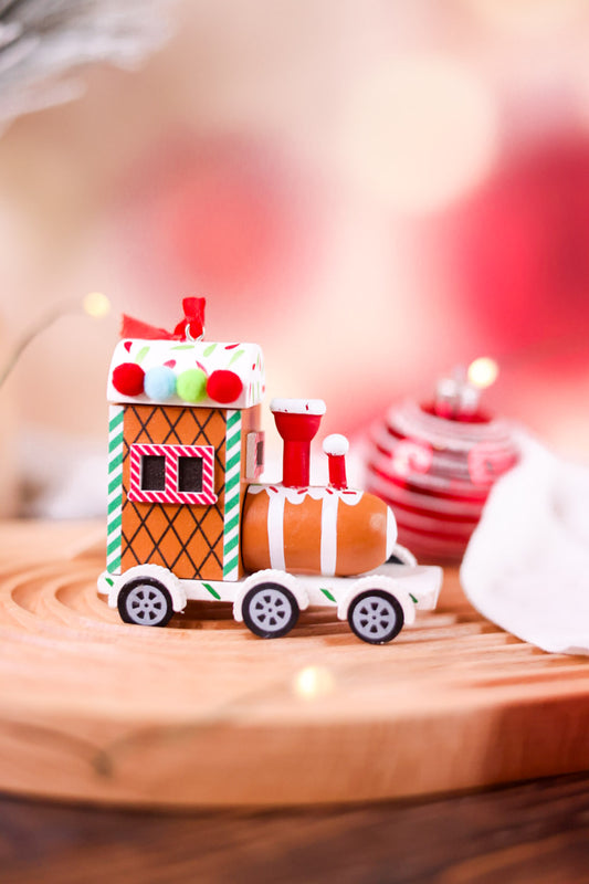 Gingerbread Train Ornament