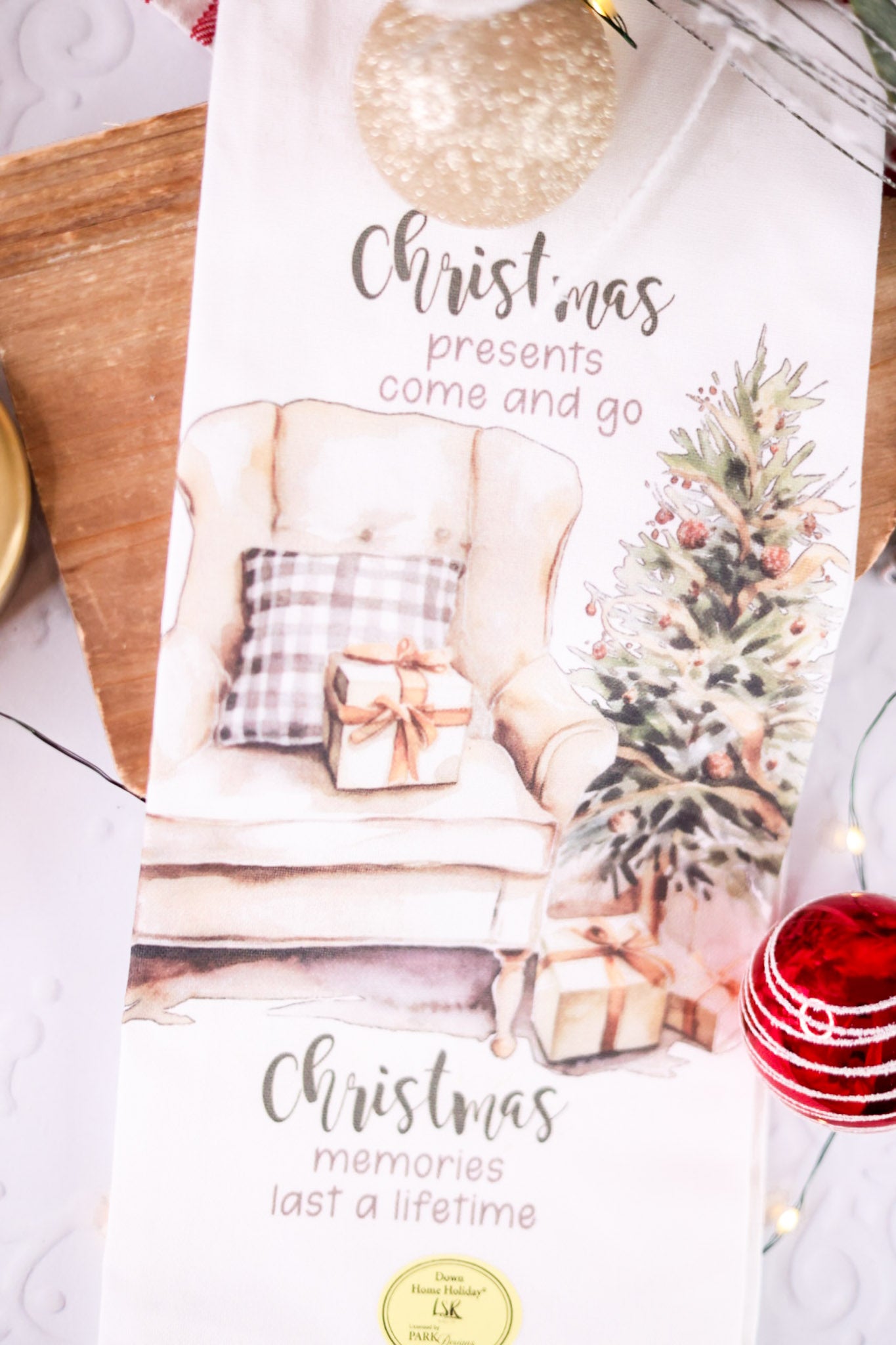 Down Home Holiday Decorative Dishtowel