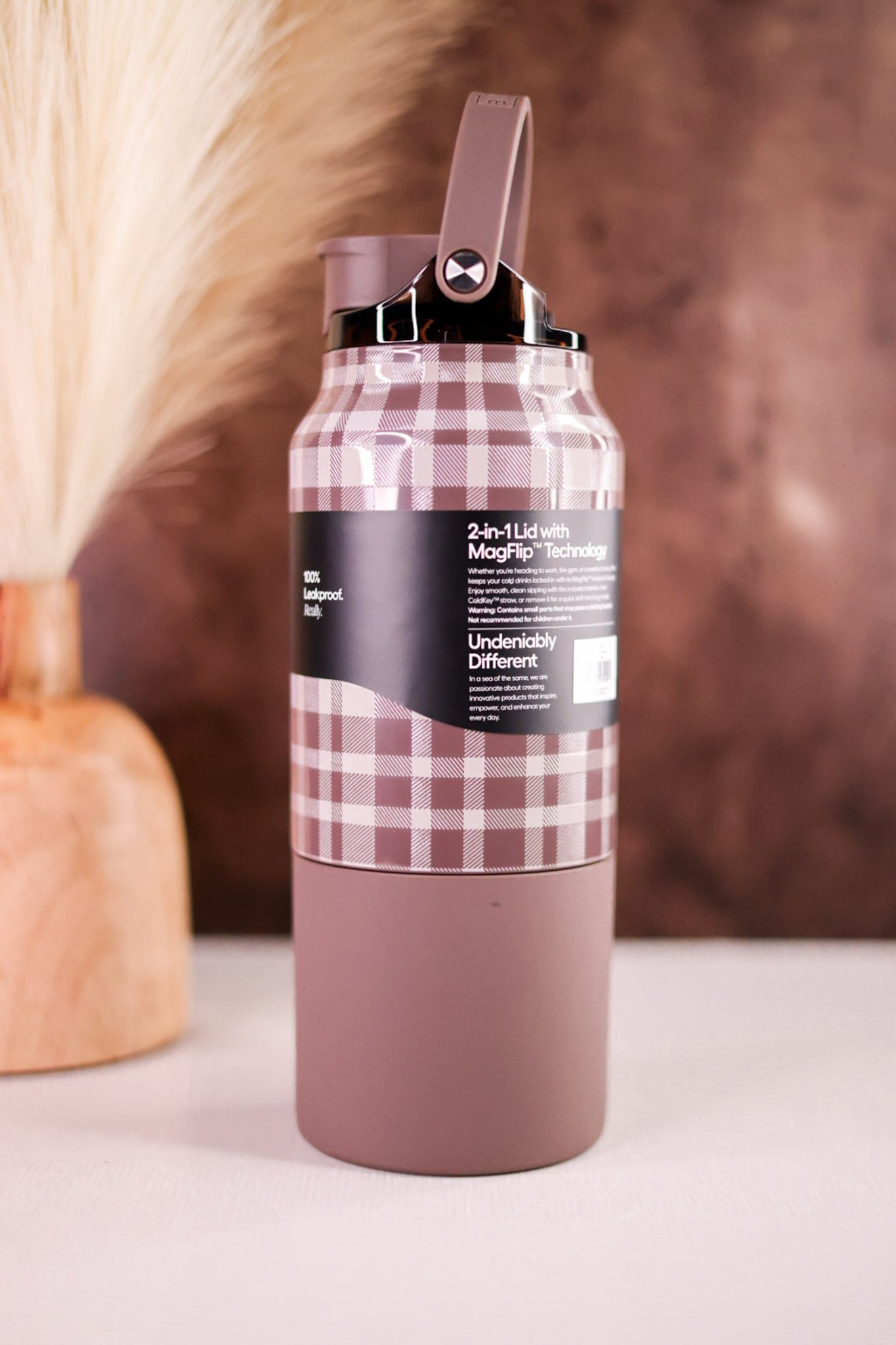 Brumate Pecan Plaid 35oz Rise Tumbler