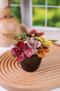 6" Colorful Iron Flower Pot Candle Holder (2 Styles)