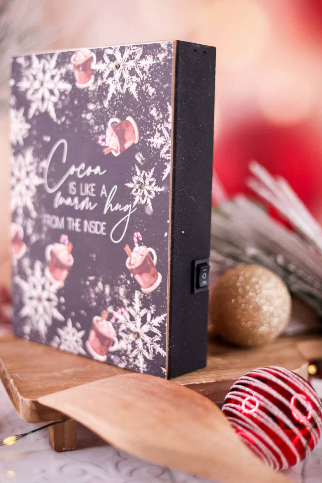Lighted Hot Cocoa Block