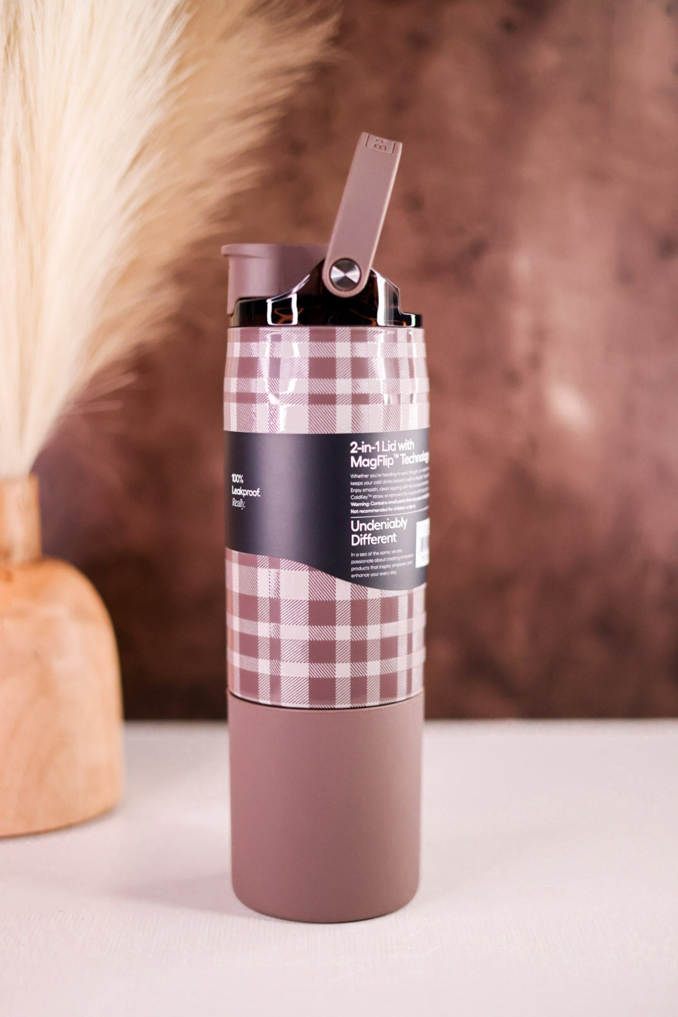 Brumate Pecan Plaid 25oz Rise Tumbler